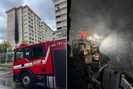 3 taken to hospital after charging PMA catches fire 