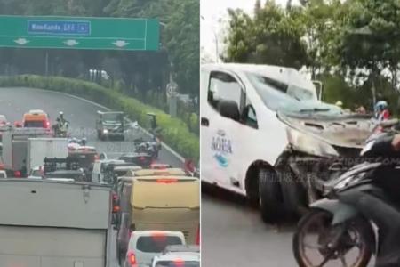 5 hospitalised after SLE multi-vehicle crash