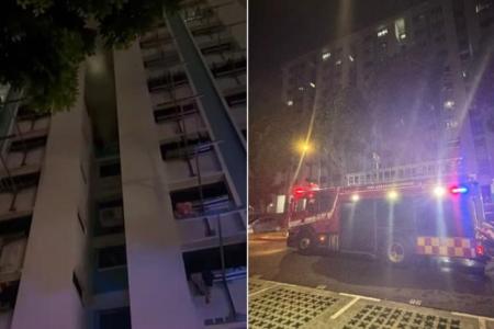 100 residents evacuated from Bedok block as fire rages