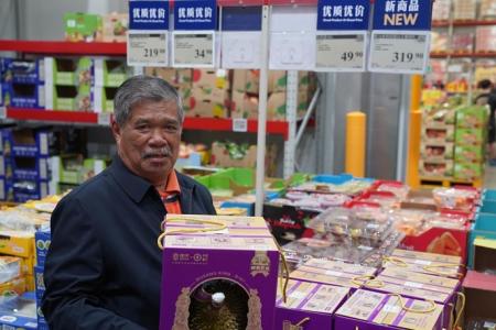 Malaysia's Musang King durians sold at $105 per fruit in China