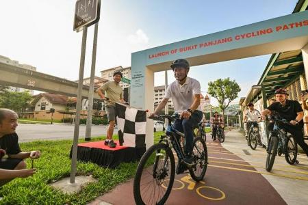 Bukit Panjang gets 8.5km of new cycling paths along nearly every street