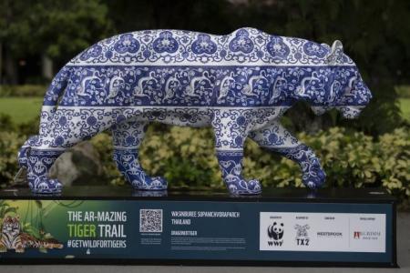 Tigers prowl Singapore in new interactive exhibition