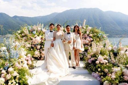 Donnie Yen and wife Cissy Wang mark 20th anniversary with a grand ceremony in Italy