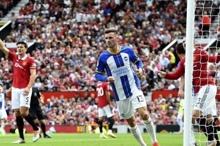 Ten Hag loses first game as United manager to Brighton