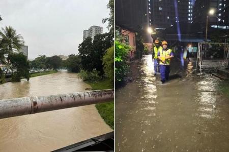 Flash floods in Penang, Perlis after heavy rain in Malaysia