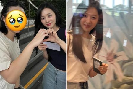 Queen Of Tears star Kim Ji-won spotted by fans in Singapore