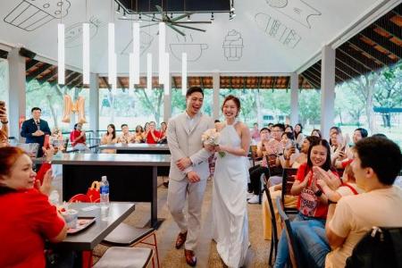 ‘We’re lovin’ it’: Couple wed at McDonald’s in West Coast Park