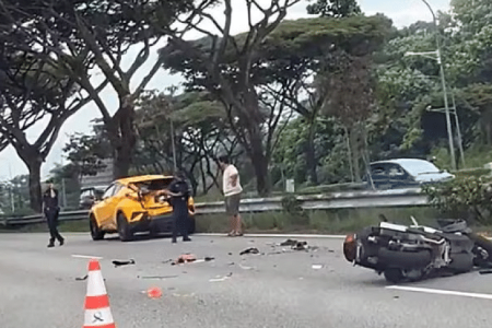 Motorcyclist, 47, dies after accident in Woodlands