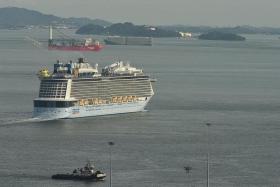 The Spectrum of the Seas is currently berthed in Singapore and is helping with investigations.