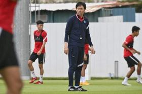 Coach Takayuki Nishigaya wants the five newcomers to gain more experience as they make the step up to international football.