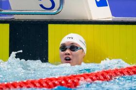 Singapore swimmer Teong Tzen Wei at the Hangzhou Asian Games.