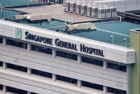 The fire at the Singapore General Hospital was extinguished after the sprinkler system came on, said SCDF.