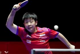 Zeng Jian delivering two valuable points for Singapore in their 3-1 win over Serbia in the World Team Table Tennis Championships group stage.


