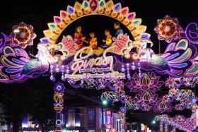 The light-up, which will illuminate the streets until Nov 17, marks the beginning of celebrations leading up to Deepavali on Oct 31.