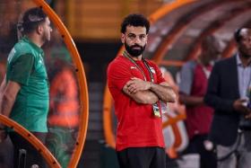 Egypt forward Mohamed Salah looking on ahead of the Africa Cup of Nations match against Cape Verde in Abidjan on Jan 22.