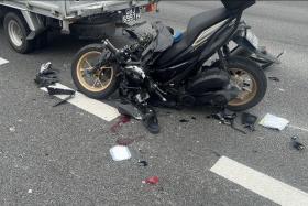 The accident occurred along East Coast Parkway (ECP) towards the city on Nov 8.