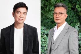 Local actor Xie Shaoguang (left) will star in new drama Last Hurrah with actor Chen Hanwei. 