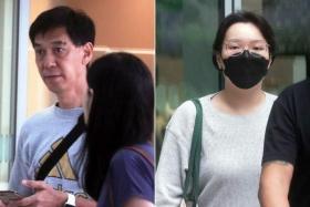 Audrey Ong Hui Ling (right) drove the car her father, David Ong (left), had rented for his job, even though she did not have a valid driving licence.