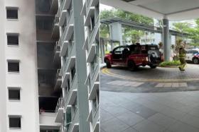 The fire was extinguished by members of the public using buckets of water and a dry-powder extinguisher before the SCDF arrived.