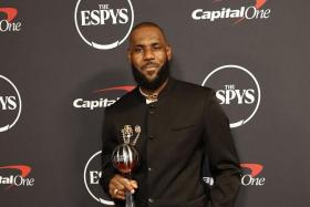 Los Angeles Lakers’ LeBron James at the ESPYs at Dolby Theatre in Hollywood, California, on July 12, 2023.