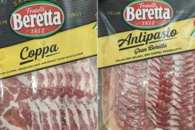 Two cured meat products, Beretta Coppa (4 oz) and Beretta Antipasto (6 oz), have been recalled for suspected salmonella contamination. 