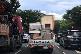 Some vehicles were also booked for overloading, which puts other road users in danger should the goods spill or fall onto the road. 