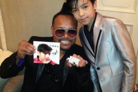 Miguel Antonio is slated for an exciting professional singing career especially because he is working under apl. de. ap, who is part of the Black Eyed Peas. 