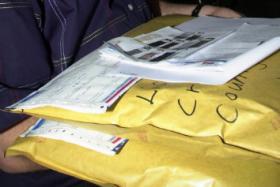 Postal workers found something unusual in a package.