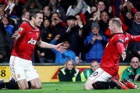 TIME TO DELIVER: Robin van Persie (above, left) and Wayne Rooney (above) have only scored three goals apiece this season.