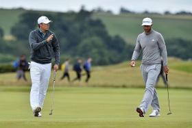 &quot;I’ve played enough golf with him to believe in my skill set that I can still trump that crazy ability that he has. — Jordan Spieth (left) on Dustin Johnson’s driving ability&quot;