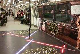 SMRT unveiled Singapore&#039;s Intergalatic Star Wars Concept trains and buses on Dec 15. 