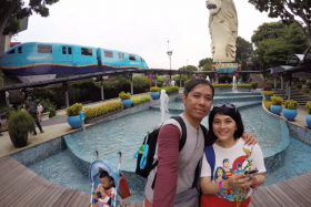 Madam Yuri Nursarasywati and her family were on a five-day holiday in Singapore when they left their camera at a beach in Sentosa.