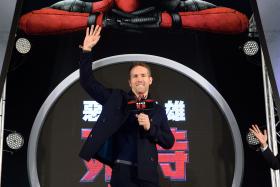 Ryan Reynolds was in Taipei for the premiere of new Marvel movie Deadpool.