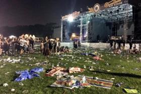 RUBBISH: The amount of trash left behind by festival-goers.