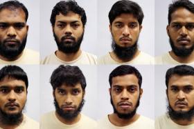 The Internal Security Department has detained eight radicalised Bangladeshi workers who were planning to attack targets in their homeland and set up an Islamic State there.