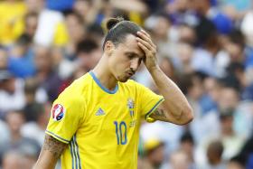 Zlatan Ibrahimovic despairs after Sweden&#039;s 1-0 defeat to Italy at Euro 2016.