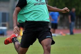 YOU&#039;RE IN, SON: Tampines Rovers coach Akbar Nawas believes his teenage son Saifullah Akbar (above) will be able to handle the nerves as he makes his first-team debut tonight. 