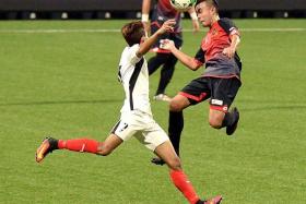 HISTORY IN  THE MAKING: Brunei DPMM (in red and black) are one win away from a record four League Cup title triumphs, having won in 2009, 2012 and 2014.