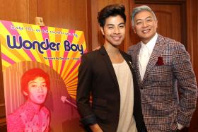 STARS: (Left) Wonder Boy will be Benjamin Kheng's second time playing Dick Lee (right).  