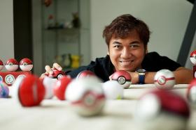 IN DEMAND: Mr Ramzul Ihsan is the founder of The Phoenix Orb Project, a local business producing Pokemon collectibles, including Poke Balls.