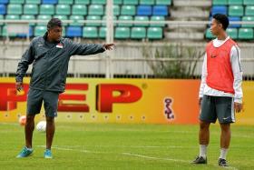 &quot;Shahril definitely stands a chance of making the team. He is an experienced player and his experience will be a key asset to the team.&quot; — Lion coach V Sundramoorthy (above, left), on Shahril Ishak (above, right)