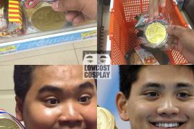 Mr Anucha Sangchart&#039;s cosplay of Olympic medal winner Joseph Schooling, as seen on Facebook page Lowcostcosplay.