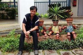 VERSATILE:Mr Andy Ang teaches subjects such as horticulture, housekeeping and Latin dance.