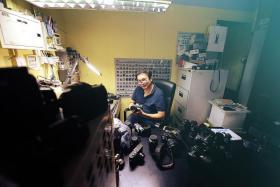 ONE-MAN SHOW: Mr Steven Lee has been running Camera Hospital for about 15 years.