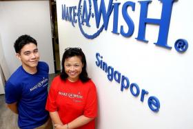 FOR THE CHILDREN: Make-A-Wish Foundation Singapore&#039;s programme executive Jan Kok and volunteer wish granter Suzanne Liu.