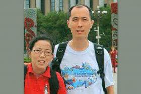 Police are investigating the deaths of Mr Wang Chan Foo (right) and his wife, Madam Ng Soo San (left), at Novena Suites condominium.