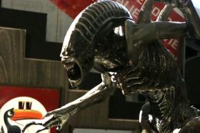 A statue of the Alien at MINT Museum of Toys.