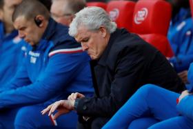 The writing was on the wall for Mark Hughes, as Stoke had lost six of their last eight games in all competitions.