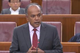 Minister for Home Affairs and Law K Shanmugam.