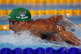 Chad le Clos has another chance to add to his gold-medal haul in the men's 100m freestyle final on Sunday.